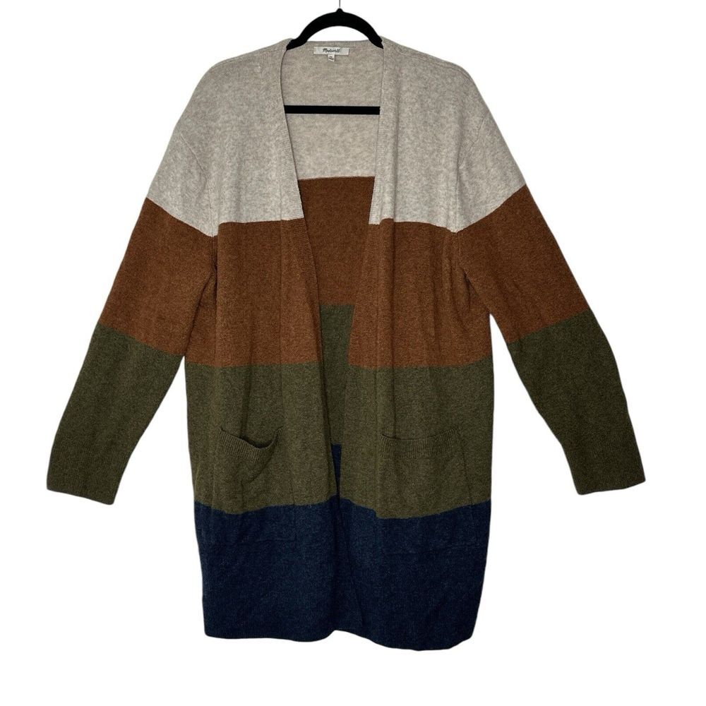 Madewell Cardigan Women XL Knit Open Front Outdoor Cozycore Corpcore Wool Alpaca
